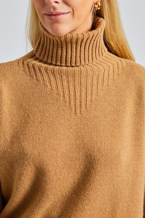 Filippa K Wool Turtleneck Sweater Camel-3