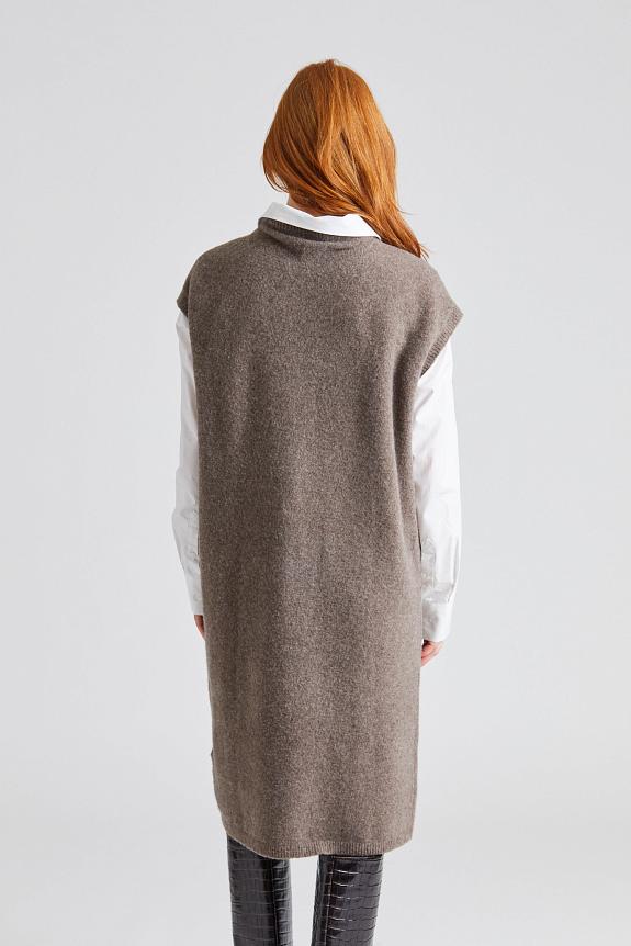 Filippa K Wool Yak Dress Driftwood-2