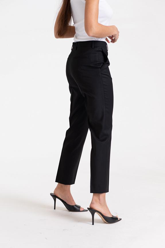 Filippa K Emma Cropped Cool Wool Trousers Black-1