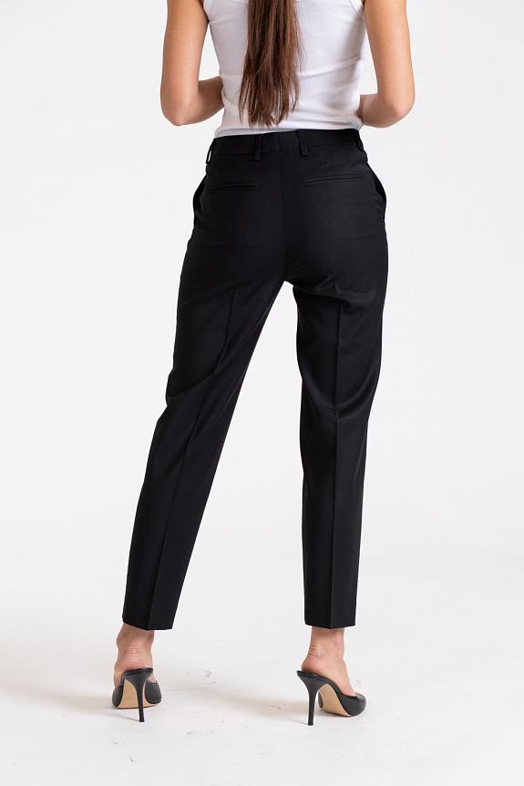 Filippa K Emma Cropped Cool Wool Trousers Black-2
