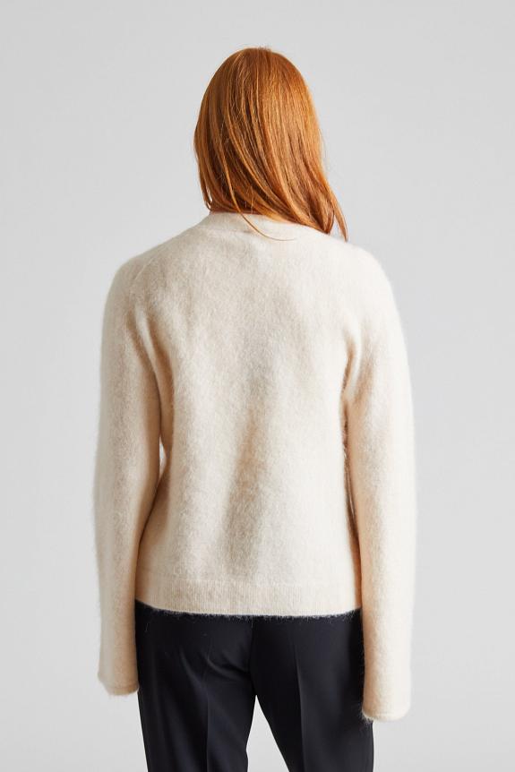 Filippa K Fluffy Cardigan Canvas Beige-2
