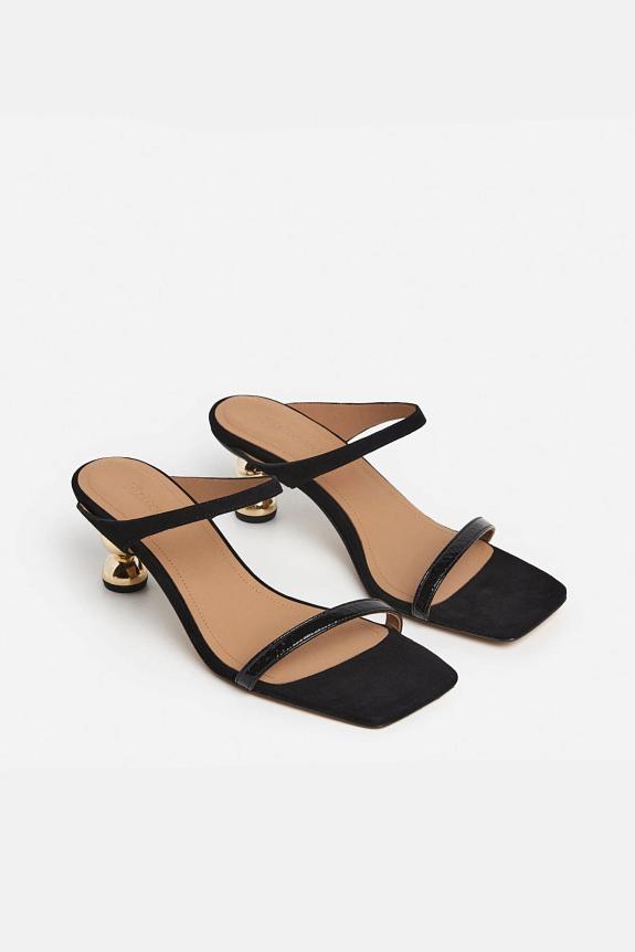 Flattered Ali Leather Snake Black-1