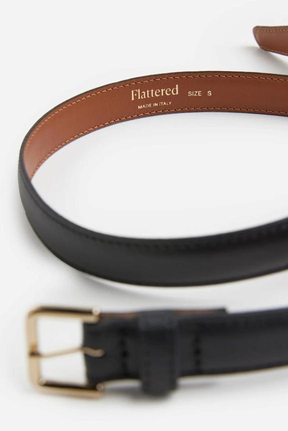 Flattered Barbara Belt Leather Black-1