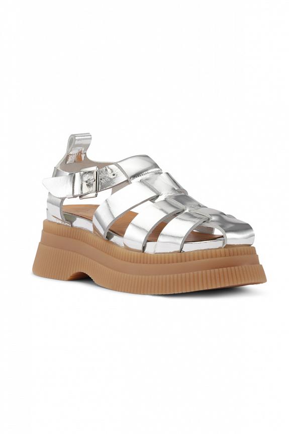 Ganni Creepers Silver-1