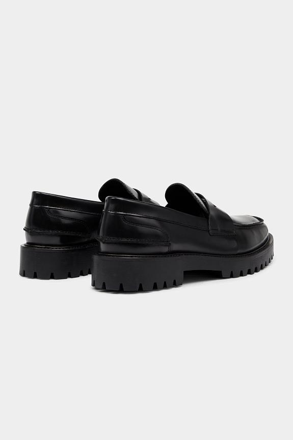 Garment Project Aron Penny Loafer Black-2