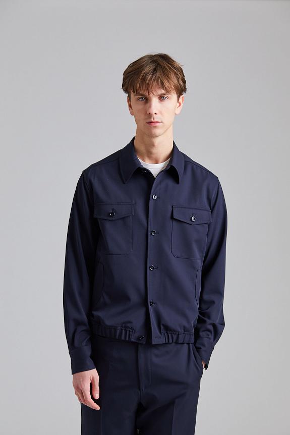 LARDINI Giubbino Shirt Jacket Navy-1