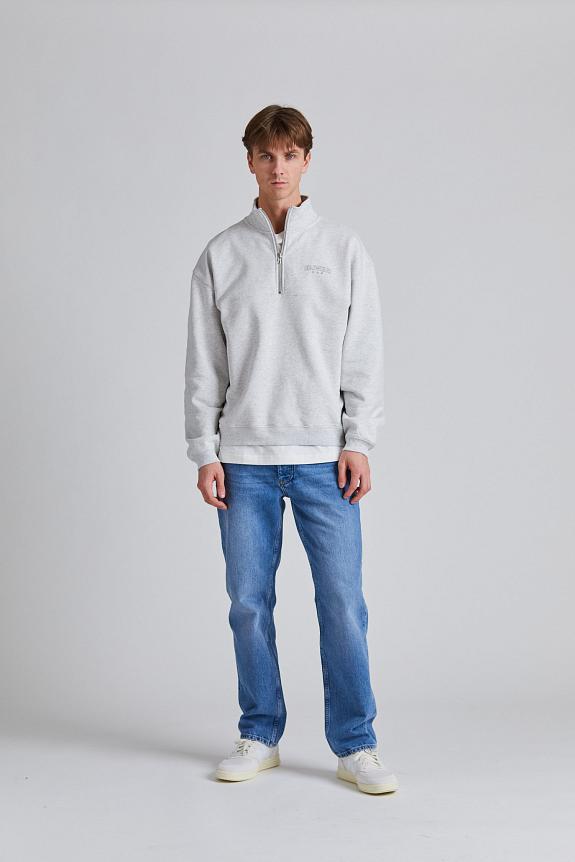 Holzweiler Mezzanine Half Zip Lt Grey Mix