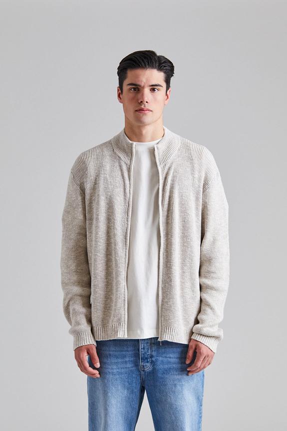 Holzweiler Atlantic Zip Cardigan Blue Mix-4