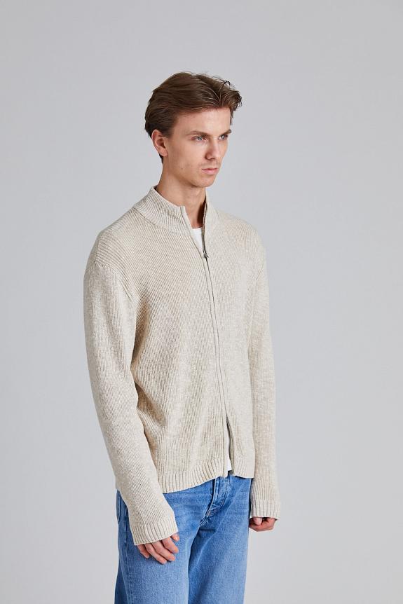 Holzweiler Atlantic Zip Cardigan Sand Mix-2