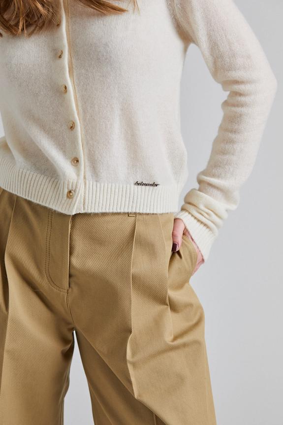 Holzweiler Cashmere Cardigan Ecru 