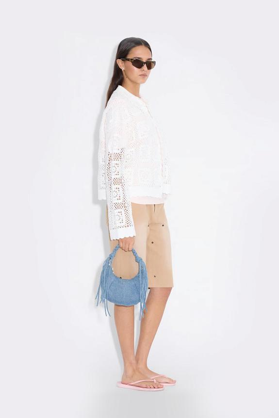 Holzweiler Cocoon Denim Micro Bag Mid Blue-2