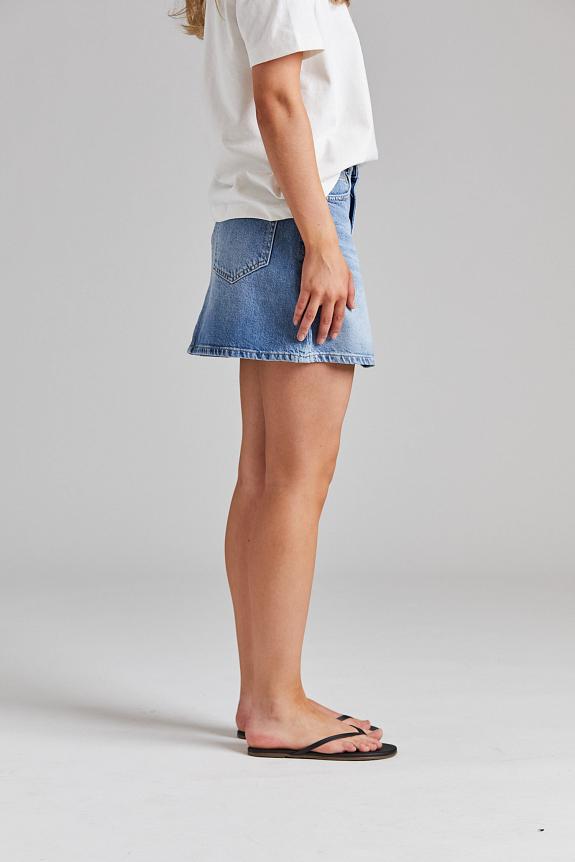 Holzweiler Denim Mini Skirt Lt Blue-2
