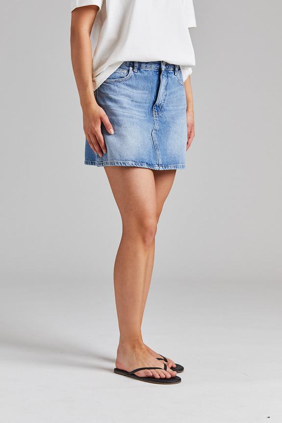 Holzweiler Denim Mini Skirt Lt Blue-3
