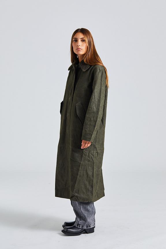 Holzweiler Diana Long Coat Dk Green-2