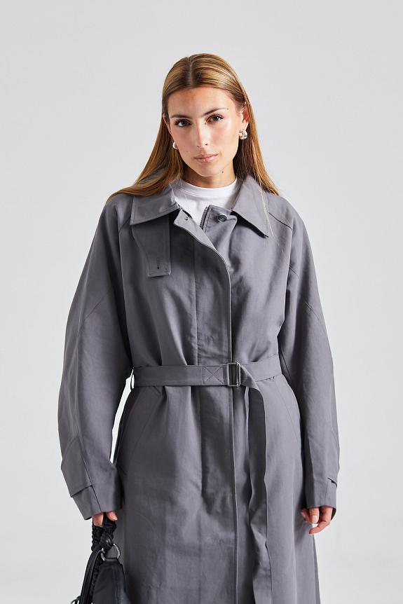 Holzweiler Elsa Trench Coat Dk Grey