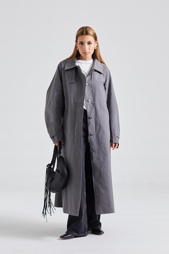 Holzweiler Elsa Trench Coat Dk Grey