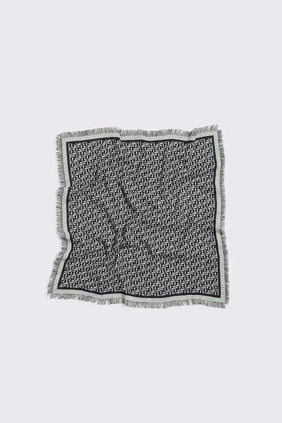 Holzweiler Fine Wool Scarf Monogram Ecru Mix