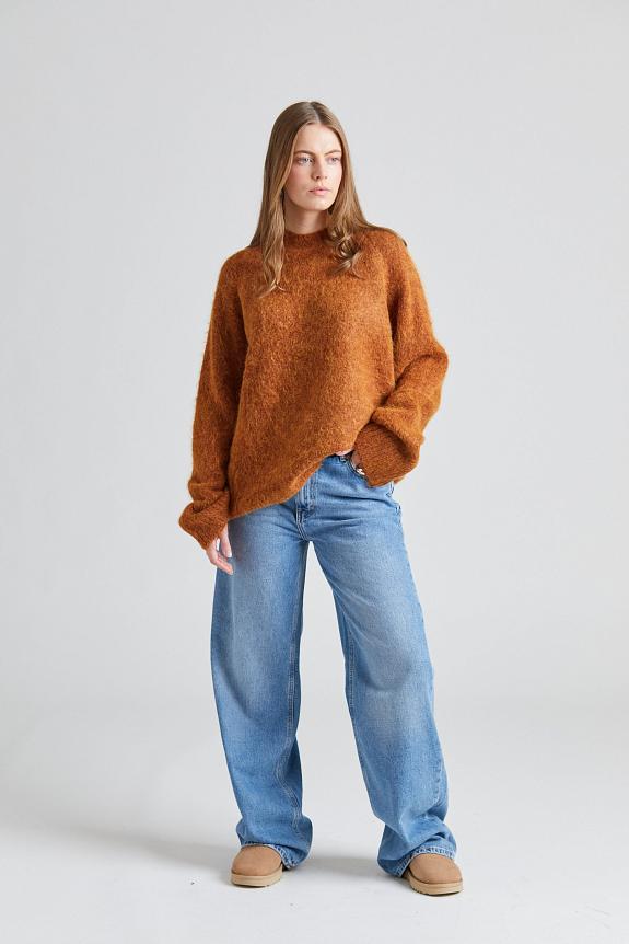 Holzweiler Fure Fluffy Sweater Red Mix 