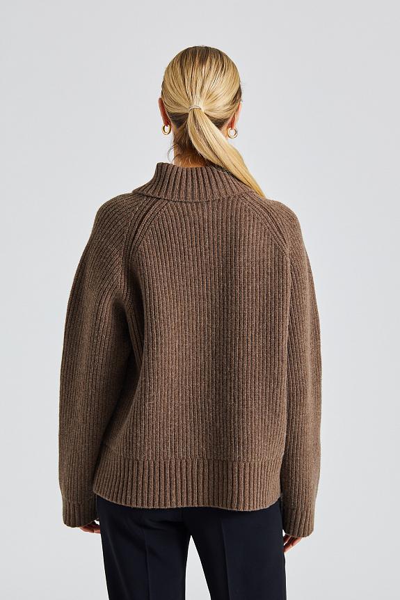 Holzweiler Furu Slit Sweater Brown-3