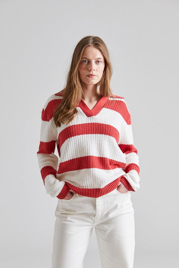 Holzweiler Helio Polo Red Stripe