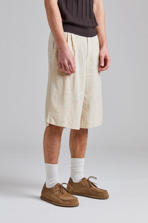 Holzweiler Lino Linen Mix Shorts Sand-1