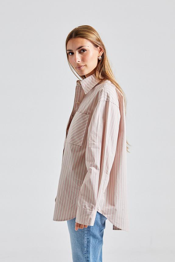 Holzweiler Oak Stripe Shirt Lt Pink Mix 1