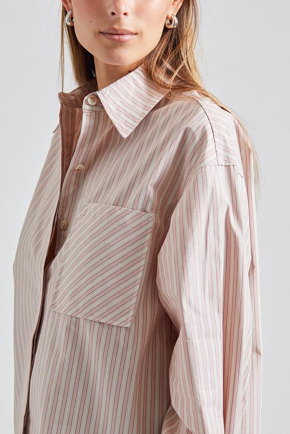 Holzweiler Oak Stripe Shirt Lt Pink Mix 2