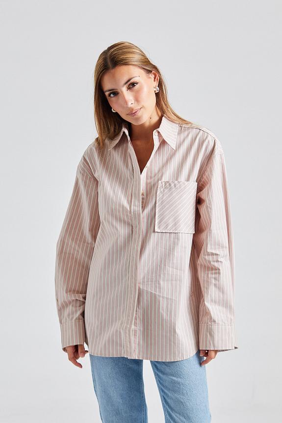 Holzweiler Oak Stripe Shirt Lt Pink Mix 4