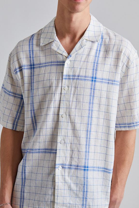 Holzweiler Pier Check Shirt Blue Mix-3