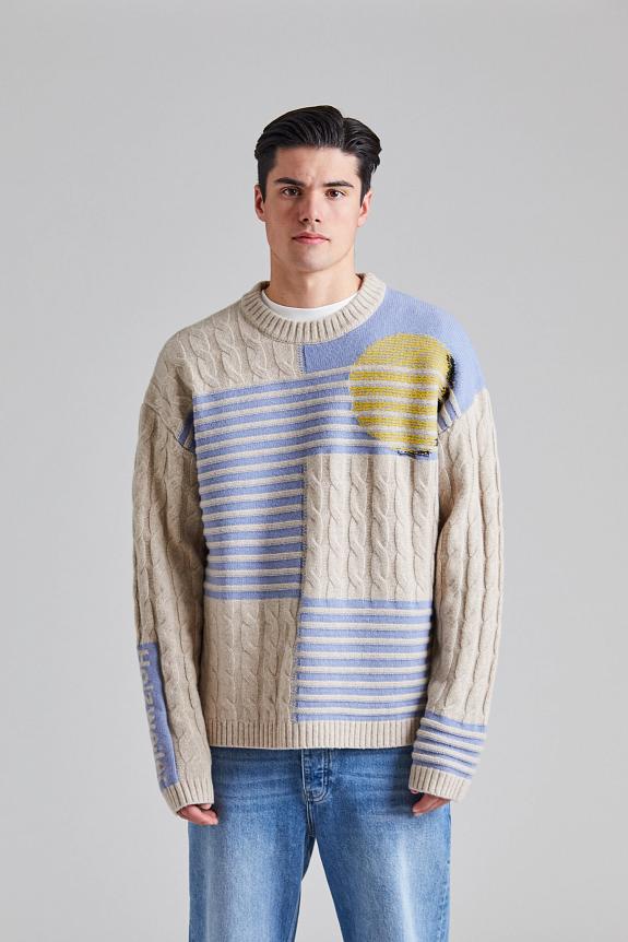 Holzweiler Retro Sun Crew Beige Mix-1