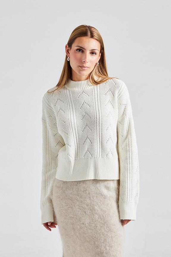 Holzweiler Serena Knit Sweater White