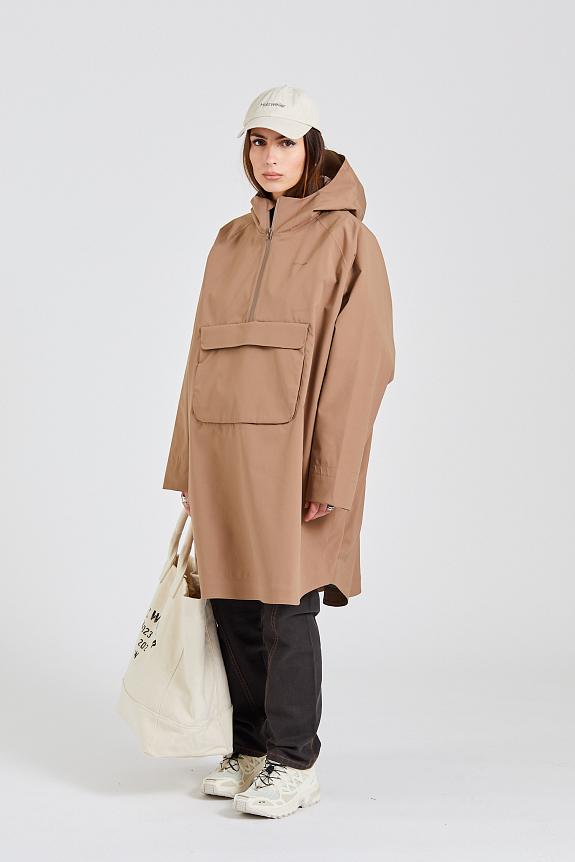 Holzweiler Solidarity Poncho Taupe-1