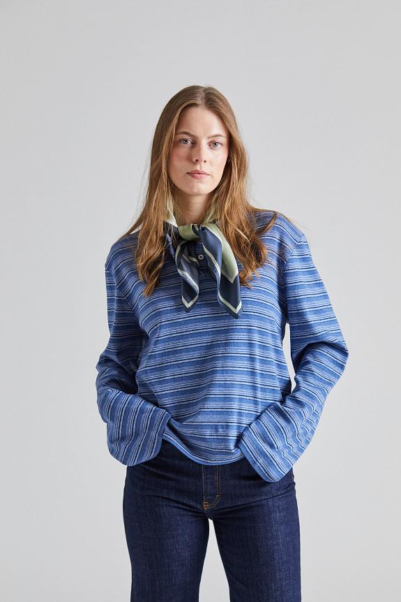 Holzweiler Sunny Polo Blue Stripe-3