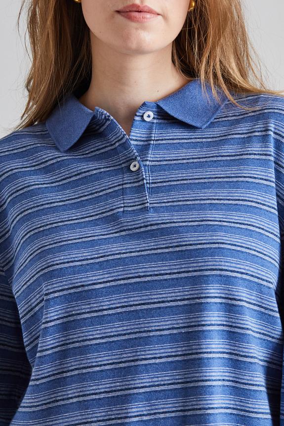 Holzweiler Sunny Polo Blue Stripe-2