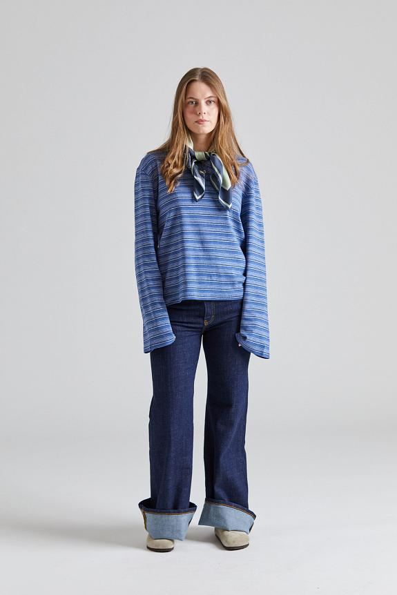 Holzweiler Sunny Polo Blue Stripe-4