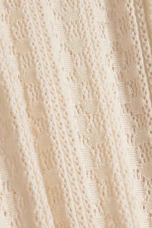 Holzweiler Thiril Crochet Knit Trousers White