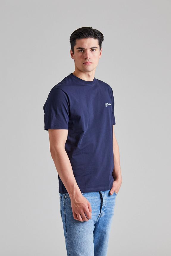 Holzweiler Tucker Embroidery Tee Navy-1