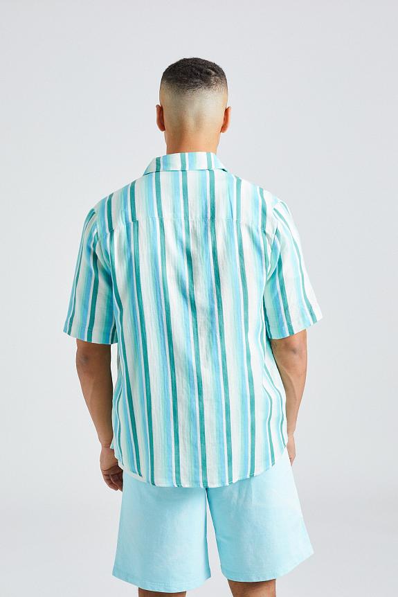 Holzweiler Wiki Striped Shirt Blue Mix-5