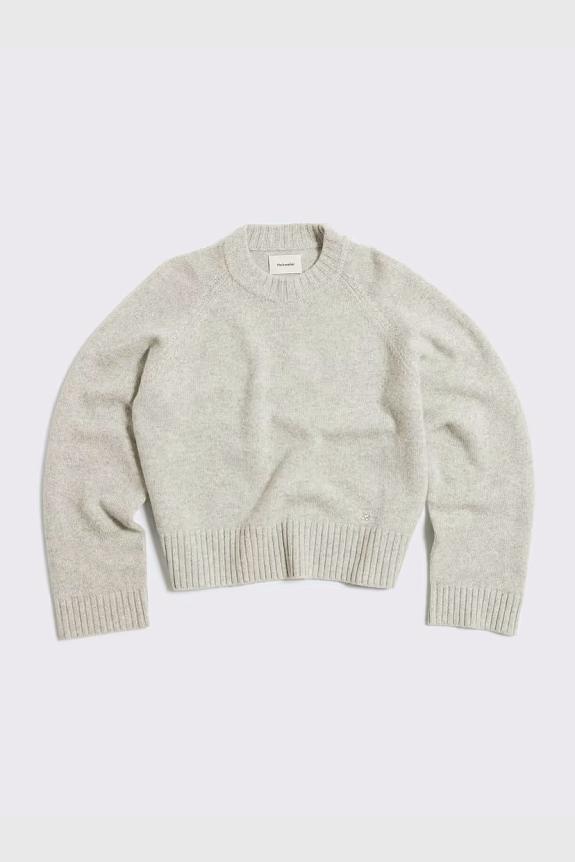 Holzweiler Wool Crew Lt Grey 