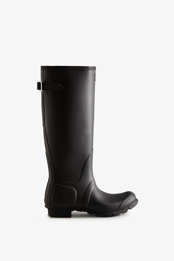 Hunter Womens Original Tall Back Adjustable Boot Black-2
