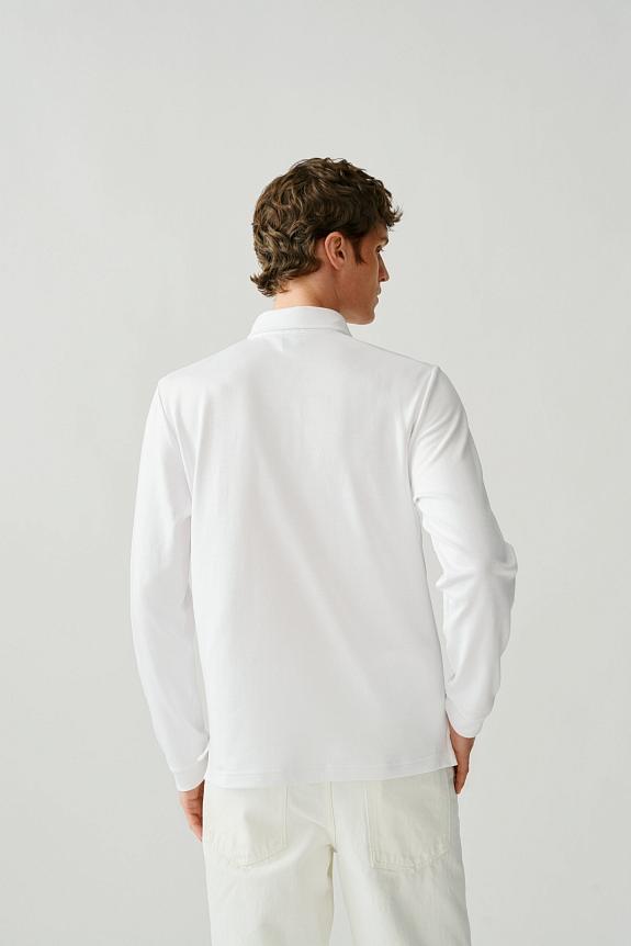 JJ Longsleeve Piqué White-2