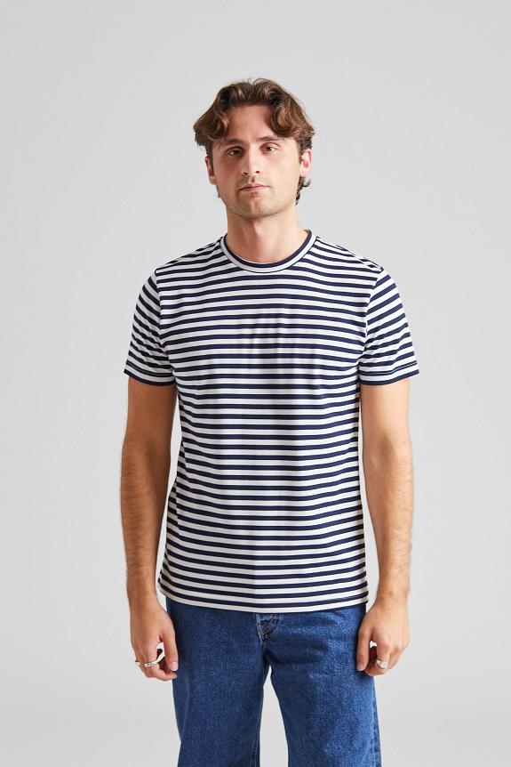 JJ Roundneck Cotton Jersey Tee Wide Stripe