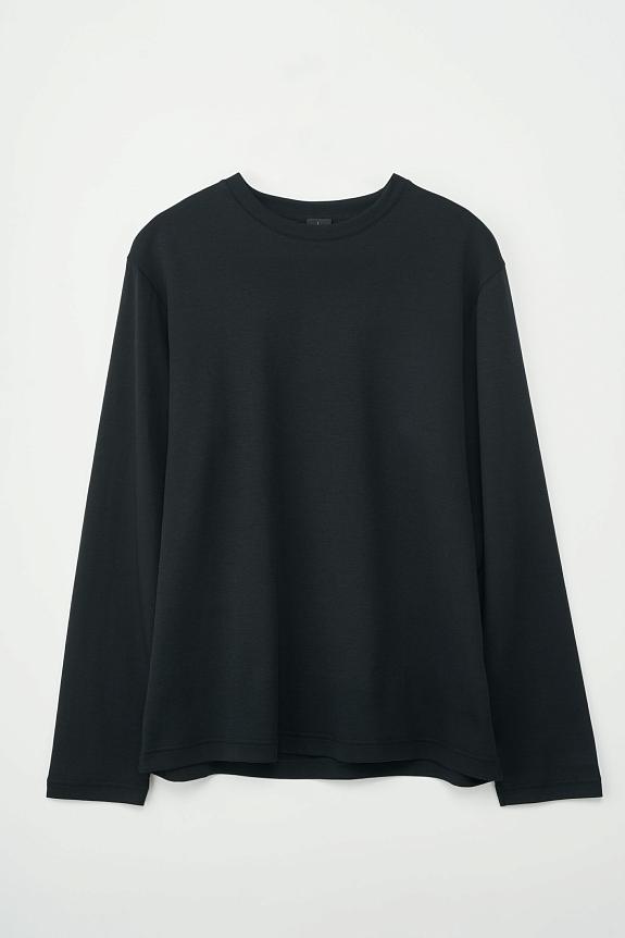 JJ Roundneck Relaxed Fit LS  Black-3