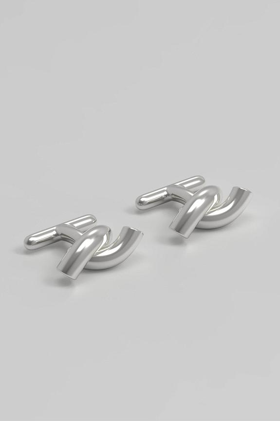 Josephine Studio Rose Cufflinks Silver