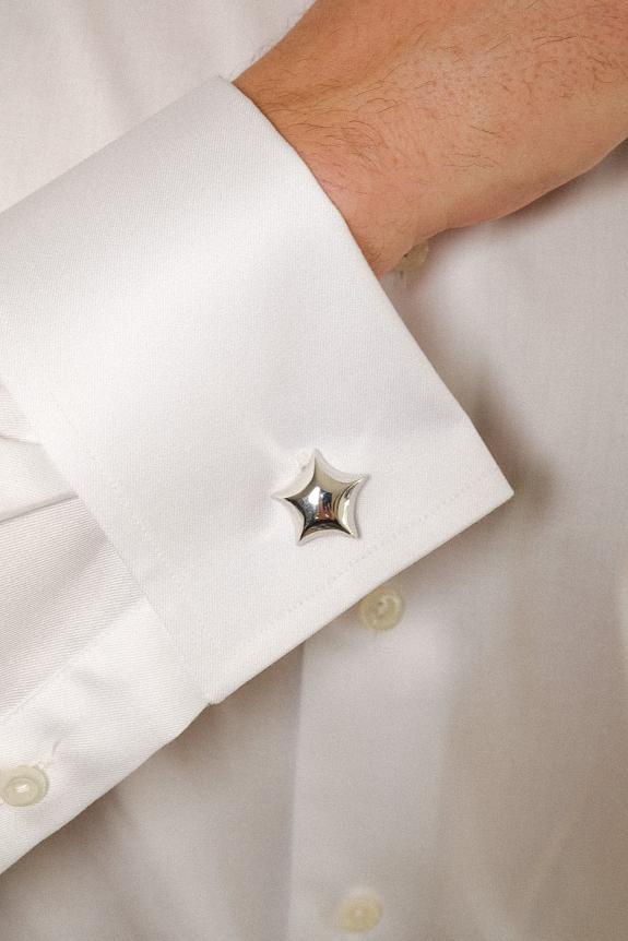 Josephine Studio Star Cufflinks Silver-2