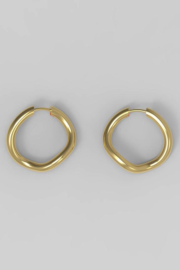 Josephine Studio Thorn Hoop Round Plated-1