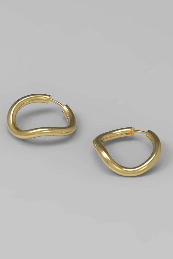 Josephine Studio Thorn Hoop Round Plated-2