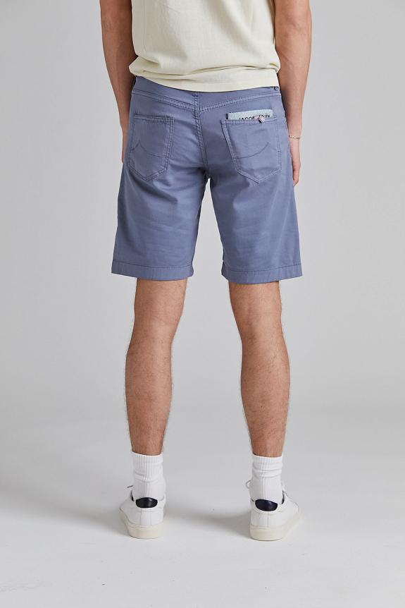 Jacob Cohën Nicolas Shorts Light Twill Blue-1