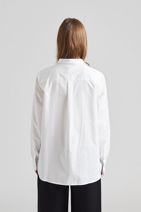 Julie Josephine A-Shape Oversized Shirt White 