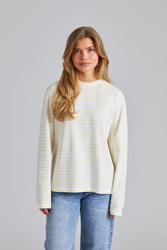 Julie Josephine Annie Pale Yellow Stripe